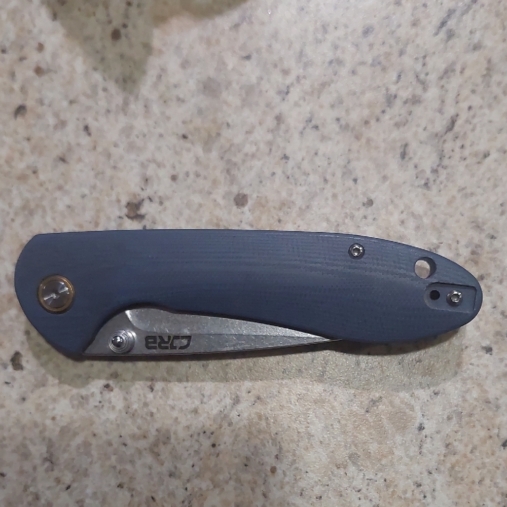 Blue Folding Knife by CRJB